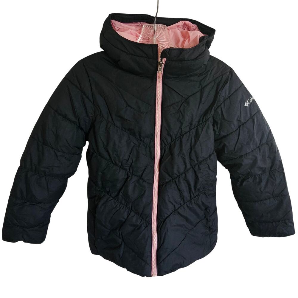 Columbia Kids' Pike Lake II Hooded Jacket, Black, Size M (10/12), NWOT